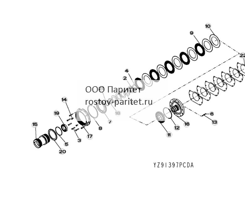 ГРУППА МУФТЫ ВКЛЮЧЕНИЯ ЗАДНЕГО ХОДА (YZ91397) MRTPSN1SB, MRTPSM1SB - ST305164 297.jpg